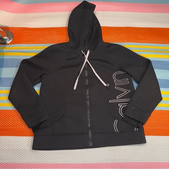 Calvin Klein Other - Calvin Klein Black Grey Full-Zip Hoodie Sweater